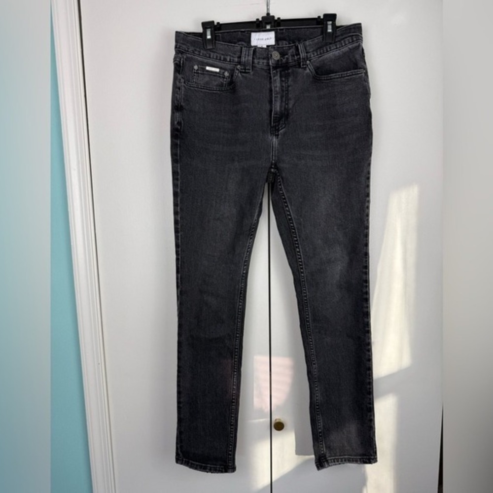 I Love Ugly Hi Stranger Mens Slim Fit Jeans‎ Washed Black Size M 32x31